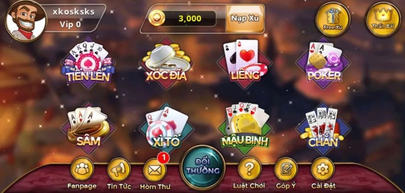 Game bài đổi thưởng thú vị tại cổng game 52fun club
