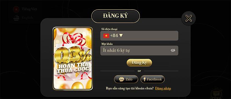 Đăng ký tài khoản cổng game oze6868 để có cơ hội thành triệu phú game bài